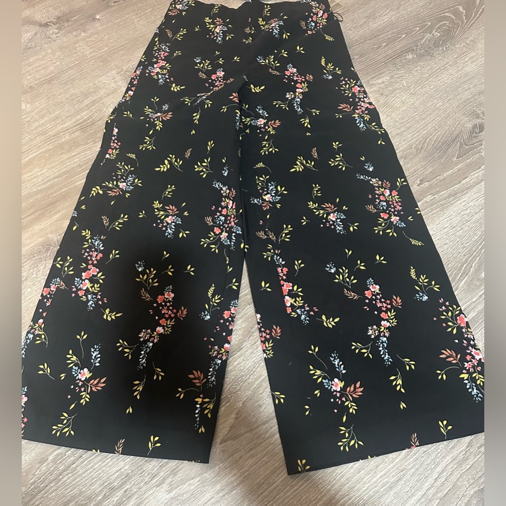 Jules & leopold Floral pull on Wide-Leg Pants